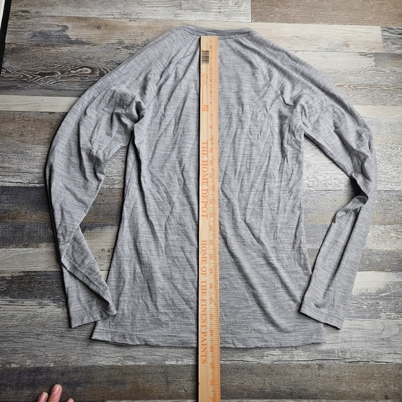 SmartWool XS Gray Classic Merini Wool Thermal Baselayer Long Sleeve Shirt - Picture 7 of 10